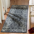 SAFAVIEH Evoke Collection 22 x 7 Charcoal / Ivory EVK270K Shabby Chic Distressed Non-Shedding Living Room Entryway Foyer Hallw