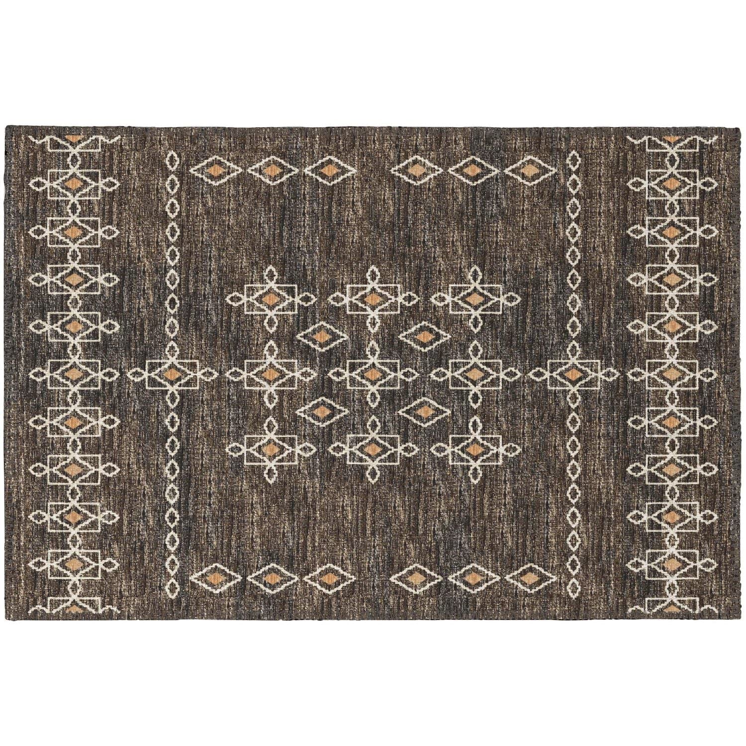 Sedona Sn3 Brown Transitional Rug Rectangle 3' X 5'
