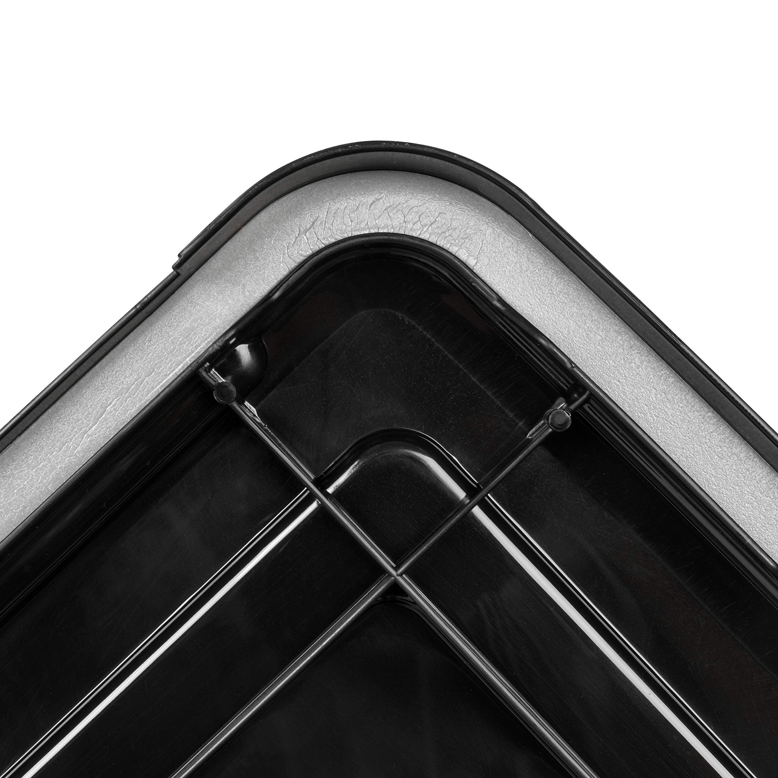 Iris Usa Weatherpro 31 Qt Storage Bins With Lids, 6 Pack, Bpa-Free Plastic Gasket Box With Tight Latch And Seal, Stackable Nesta