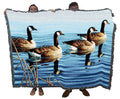 Pure Country Weavers Afternoon Procession Blanket By Cynthie Fisher - Geese Lake Lodge Cabin Gift Tapestry Throw Woven From Cott