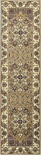HomeRoots Decor 2'2-inch x 7'11-inch Runner Polypropylene Beige/Ivory Area Rug