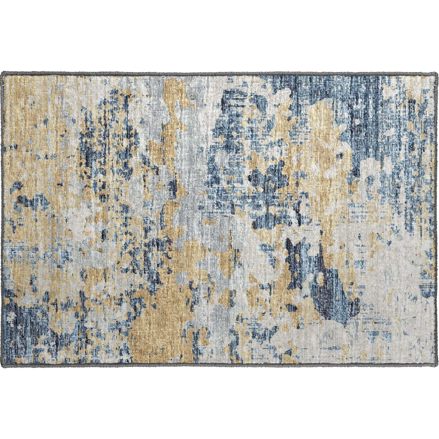 Camberly Cm4 Blue Casual Rug Rectangle 5' X 7 ' 6"