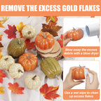 Ghrdopy Fake Pumpkins, 8 Pcs Plastic Pumpkins, Artificial Pumpkins For Decorating Thanksgiving Halloween Seasonal Holiday Decor