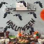 Atdawn Halloween Hanging Bats, Rubber Bats, Realistic Looking Spooky Bats, Flying Bats Halloween Decoration, 12 Pack