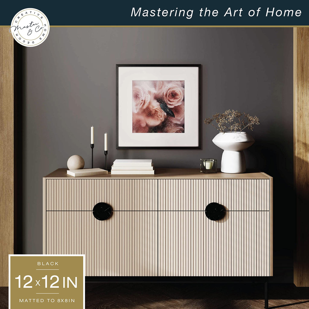 Mcs Master & Co. Foundry Metal Gallery Wall Frame, Black, 12 X 12 In Matted To 8 X 8 In