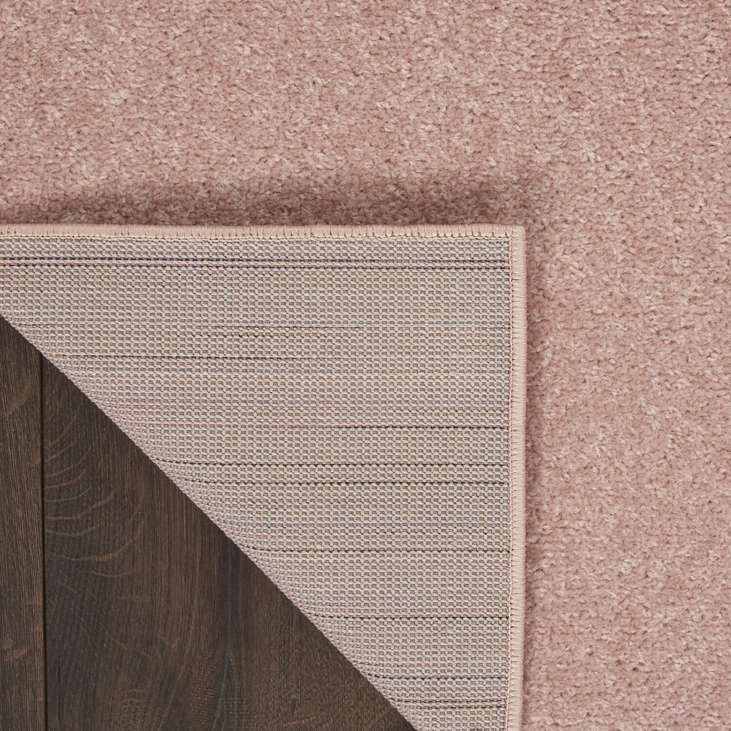 Nourison Essentials Indoor/Outdoor Pink 4' X 6' Area Rug, Easy -Cleaning, Non Shedding, Bed Room, Living Room, Dining Room, Backyard, Deck, Patio (4X6)