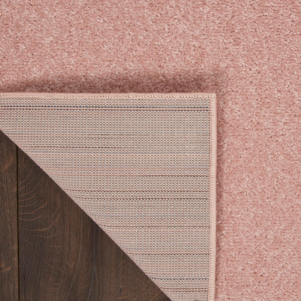 Nourison Essentials Indoor/Outdoor Pink 7' X Square Area -Rug, Easy -Cleaning, Non Shedding, Bed Room, Living Room, Dining Room, Backyard, Deck, Patio (7 Square)