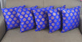 Vireo Dupion Silk Cushion Cover (16X16 Inch) Set Of 5