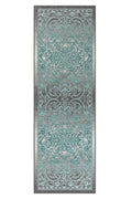 Maples Rugs Pelham Vintage Runner Rug Non Slip Washable Hallway Entry Carpet [Made in USA], 2 x 6, Grey/Blue