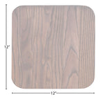 Flash Furniture Rustic Walnut Wood Seat For Colorful Metal Barstools