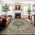 TOPRUUG Washable Oriental Area Rug - 8x12 Area Rugs for Living Room Bedroom Dining Room Under Kitchen Table - Non-Slip & Stain R