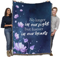 Pure Country Weavers No Longer In Our Sight But Forever In Our Hearts Blanket Flowers - Sympathy Bereavement Gift Tapestry Throw