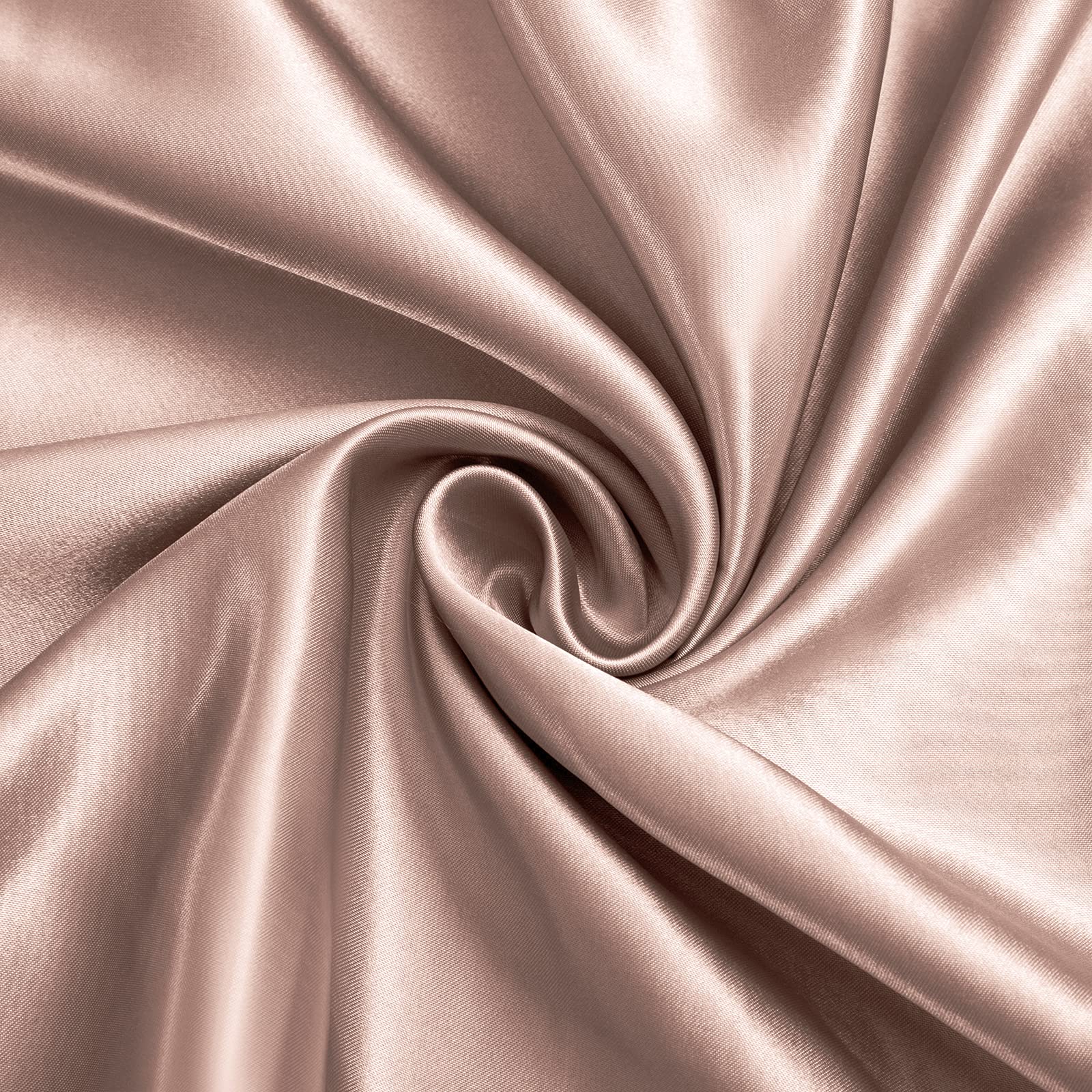 Ersmak 7 Pieces Satin Sheets Set California King Size, Luxury Silky Champagne Satin Bed Sheets Set With 1 Deep Pocket Fitted She