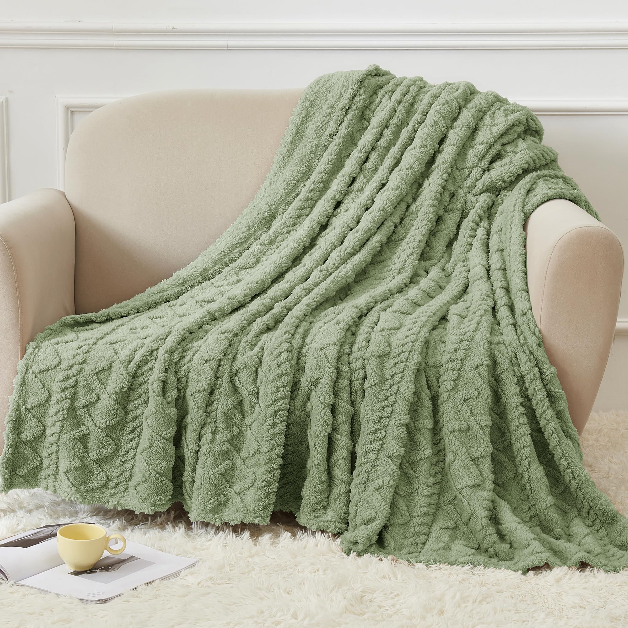 Aganear Fleece Throw Blanket - Cozy Soft Lightweight Fuzzy Throw Blanket For Women Portable Throw Blankets For Couch, Warm Prese