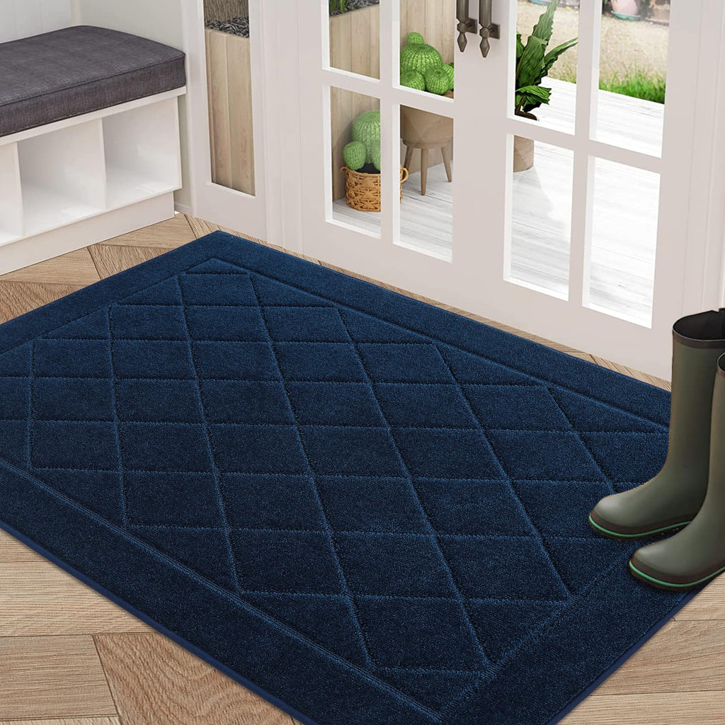 BEQHAUSE Dirt Trapper Door Mat 32'' x 48'', Non-Slip Machine Washable Entryway Rug, Dog Door Mat Indoor, Stain Resistant and Abs