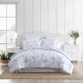 Laura Ashley- Twin Xl Comforter Set, Reversible Cotton Bedding With Matching Sham(S), Farmhouse Home Decor, Dorm Room Essentials