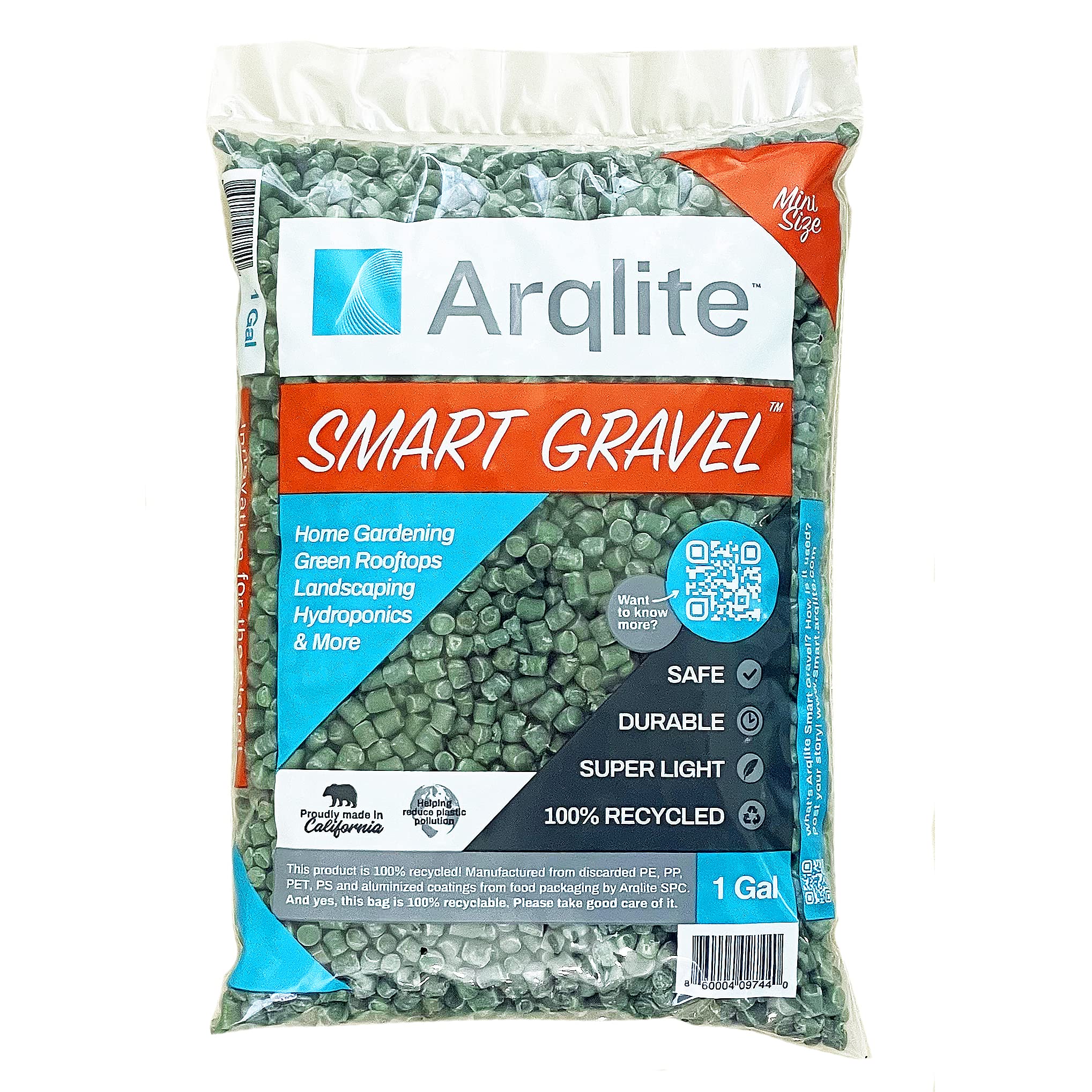 Smart Gravel Mini | Plant Drainage For Healthy Roots - Eco-Friendly | Small Pots & Decoration | For Cactus, Succulents, Orchids