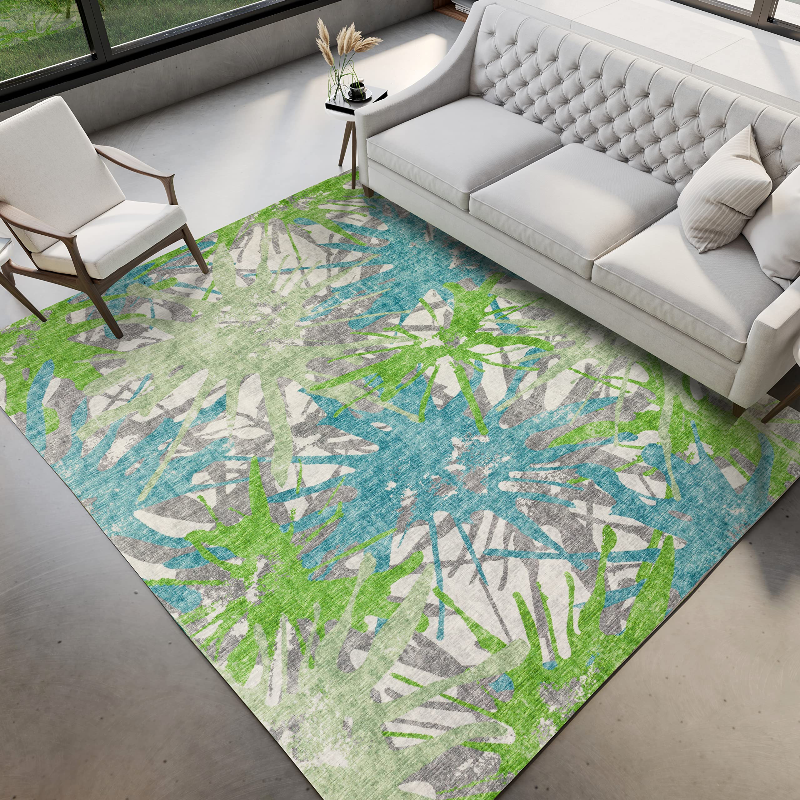 Dalyn Rugs Brisbane Br6 Dynamic Color Splash Pacifica 5' X 7'6&quot;