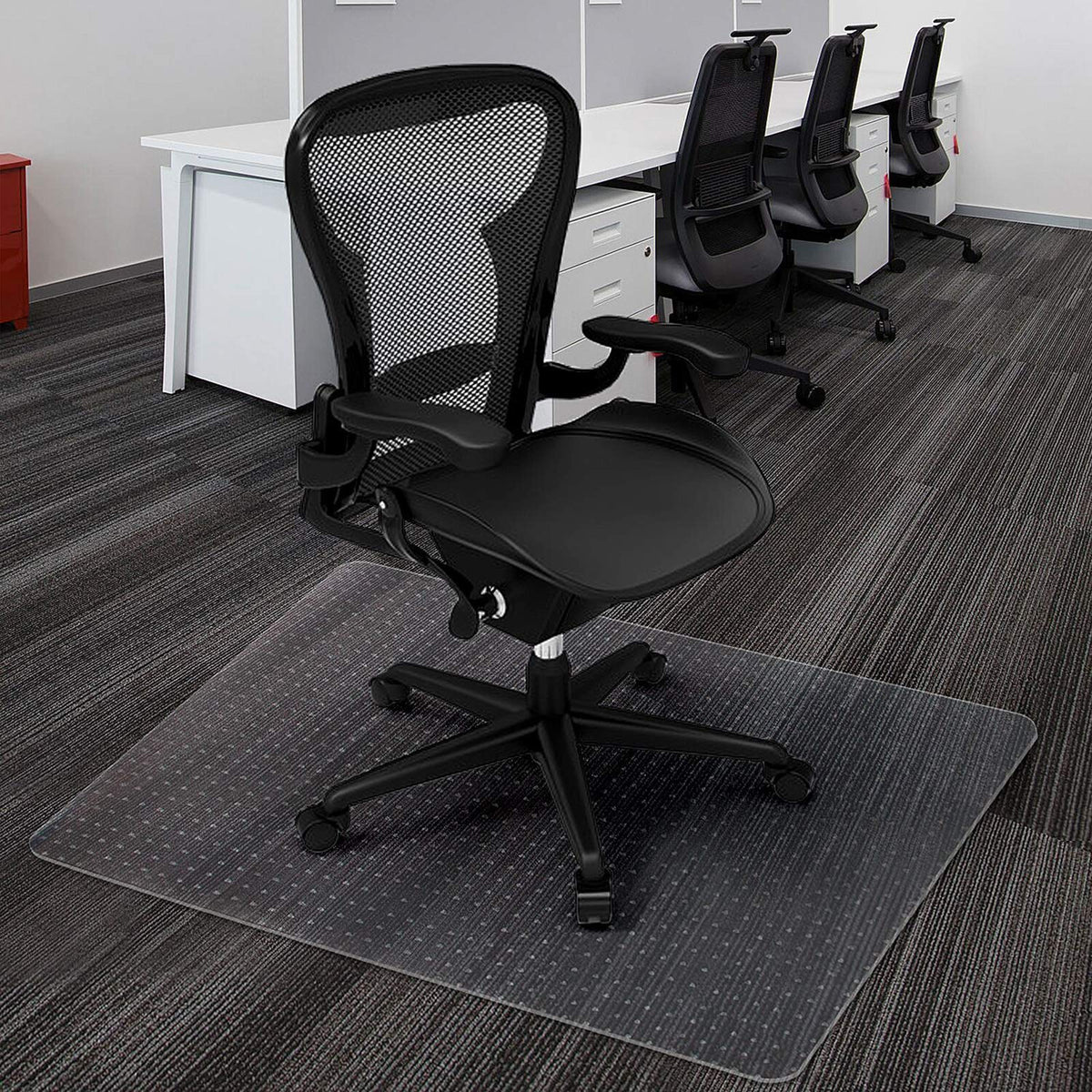 Azadx Chair Mat For Carpet Floor Office Chair Mat For Low, Standard And No Pile Carpeted Floors Plastic Desk Chair Mat On Carpet