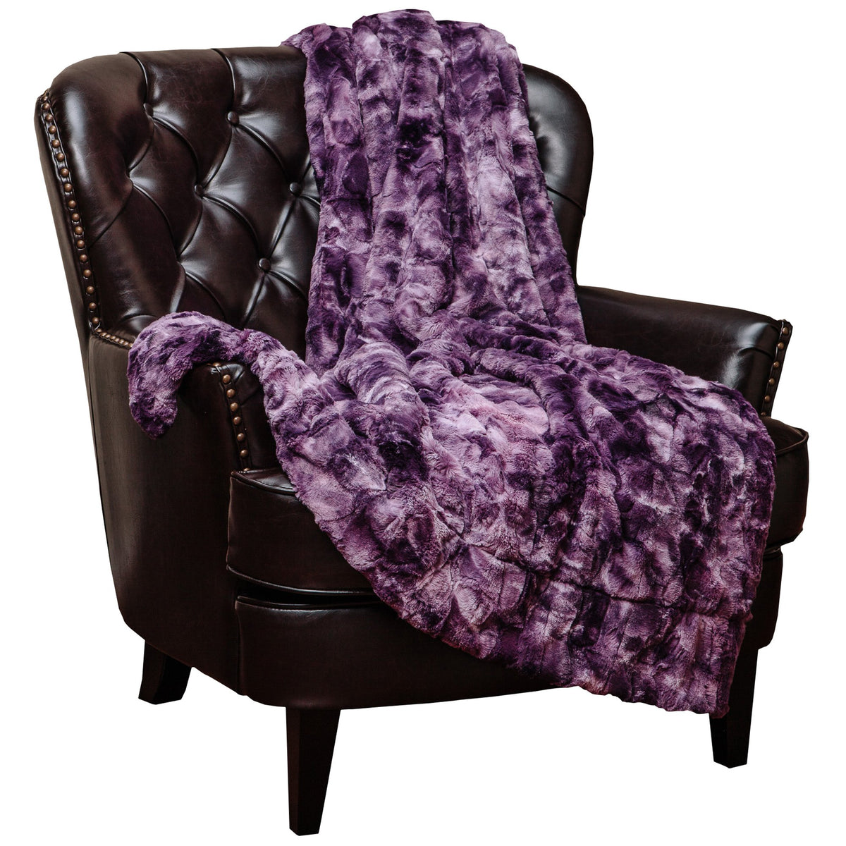 Chanasya Super Soft Fuzzy Faux Fur Throw Blankets - Fluffy Plush Lightweight Cozy Snuggly With Sherpa For Couch Sofa Living Room