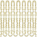 Aoriher 80 Feet 4 Rolls Christmas Tree Garland Crystal Christmas Tree Bead Garlands Christmas Clear Iridescent and Gold Bead Gar