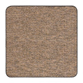 House, Home and More Skid-Resistant Carpet Indoor Area Rug Floor Mat - Black Ripple - 3 Feet X 3 Feet