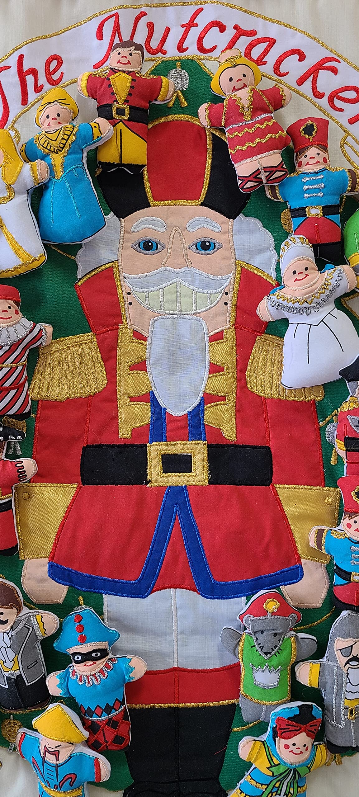 Nutcracker Advent Calendar By Pockets Of Learning | Interactive Christmas Holiday D  Cor | Embroidered Seasonal Soft Fabric Clot