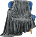 Utopia Bedding Fleece Blanket Throw Xl Size Grey 300Gsm Luxury Blanket For Couch Sofa Bed Anti-Static Fuzzy Soft Blanket Microfi