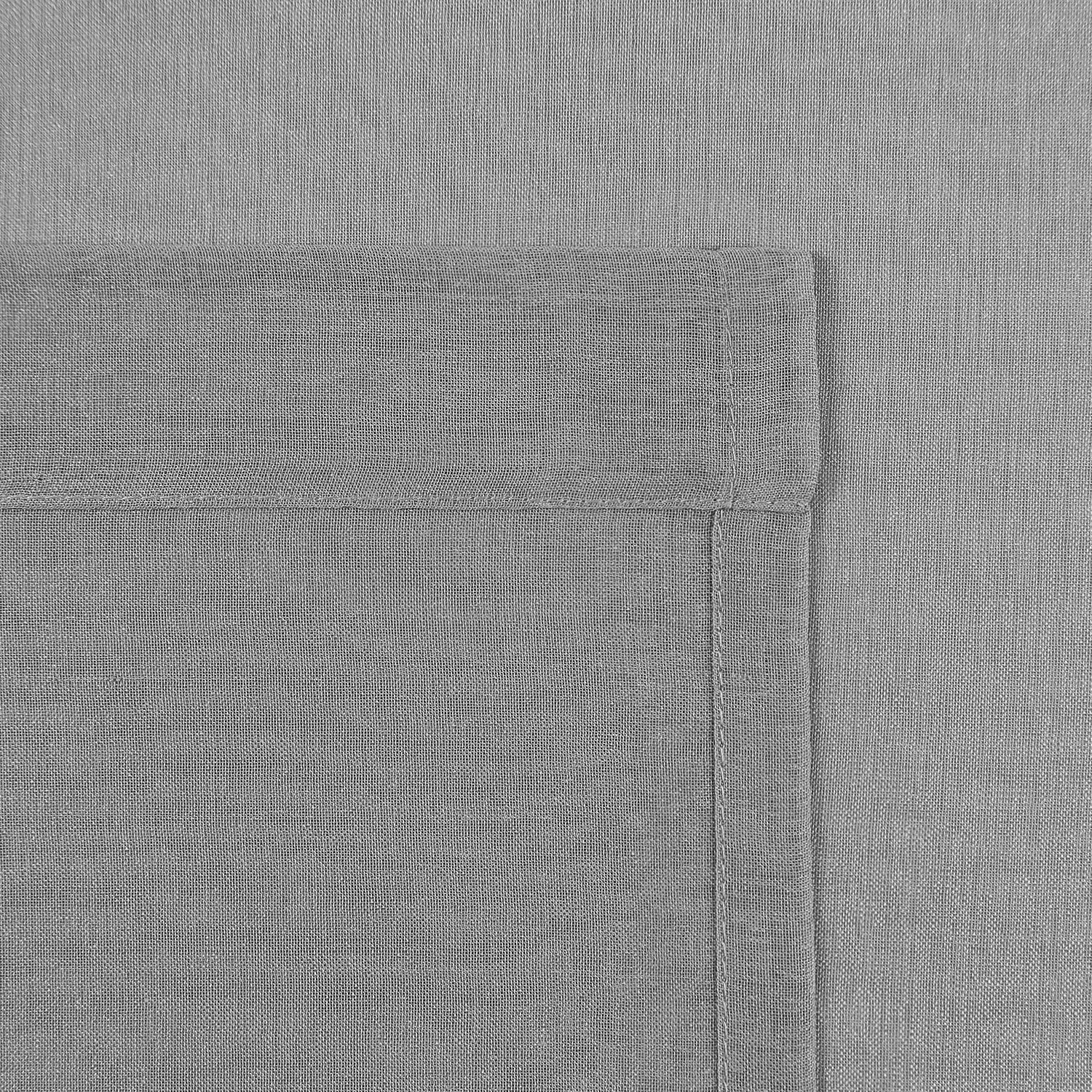 Dwcn Grey Sheer Curtains Semi Transparent Voile Rod Pocket Curtains For Bedroom And Living Room, 52 X 84 Inches Long, Set Of 2 P
