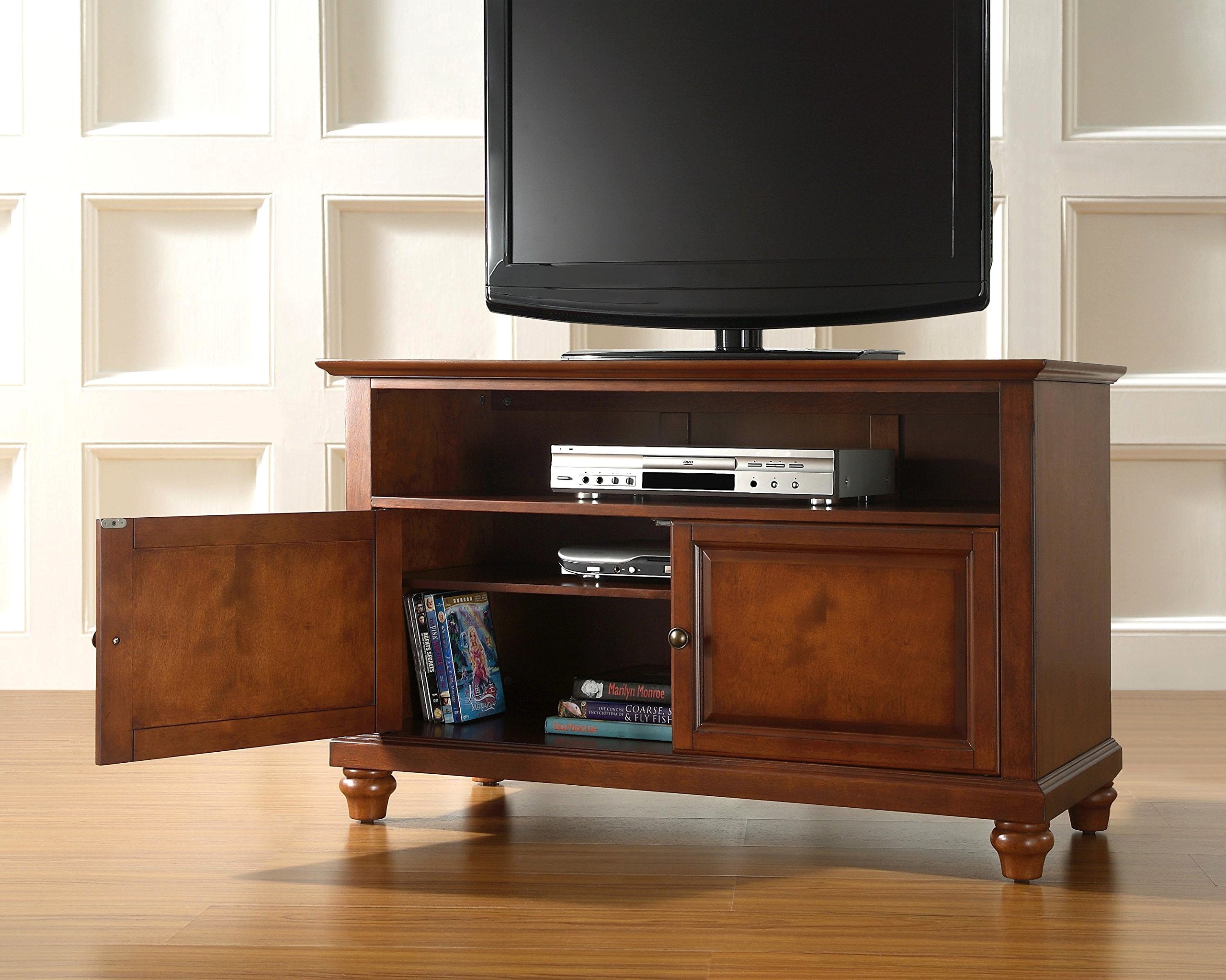 Crosley Furniture Cambridge 42-Inch Tv Stand - Classic Cherry
