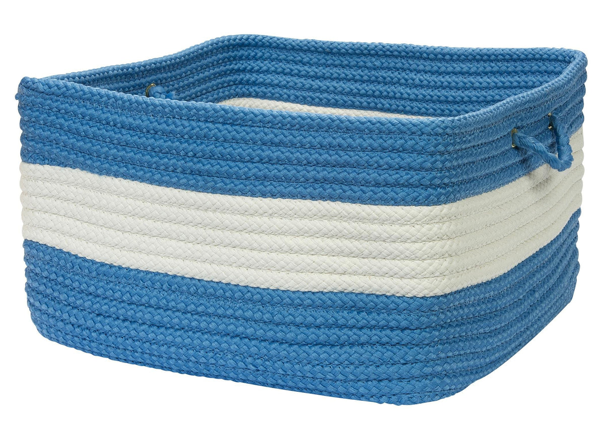 Colonial Mills Rope Walk Utility Basket, 14 By 10-Inch, Blue Ice