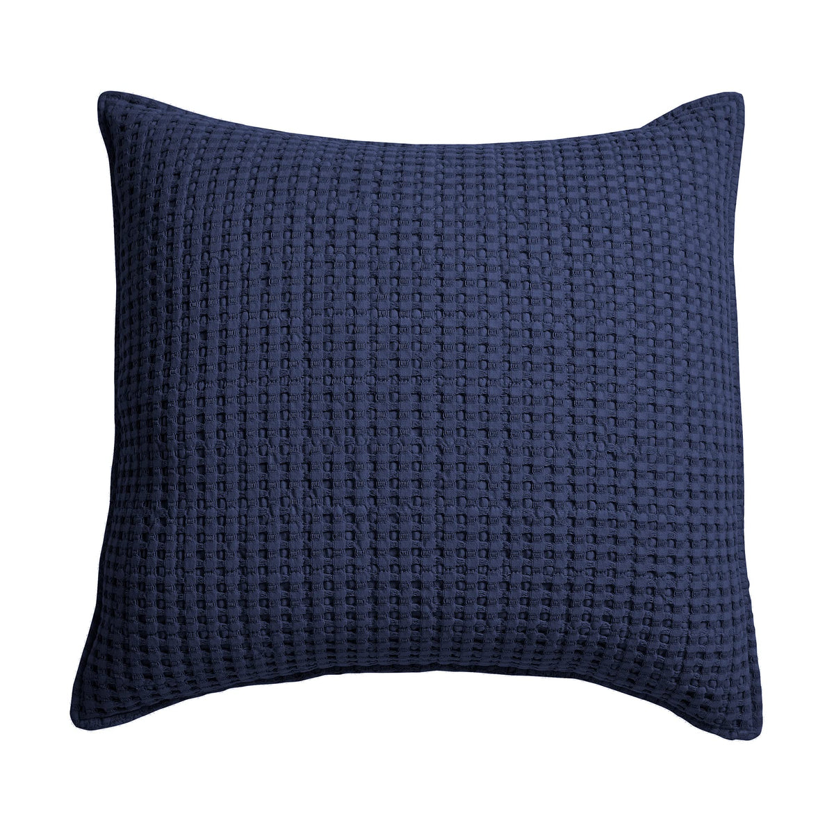 Levtex Home - Mills Waffle - Decorative Pillow - Poly Filled - Navy - Sham Size (20 X 20In)