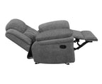 Coaster Furniture Bahrain Upholstered Charcoal Glider Recliner 609543