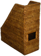 Kouboo 1060081 La Jolla Rattan Magazine File, Honey-Brown