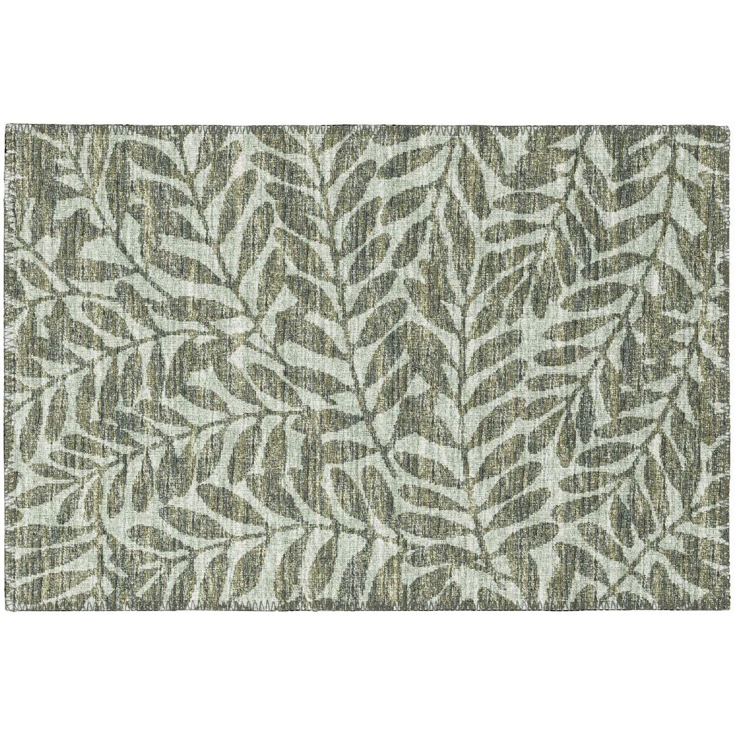 Sedona Sn5 Green Coastal Rug Rectangle 5' X 7 ' 6"