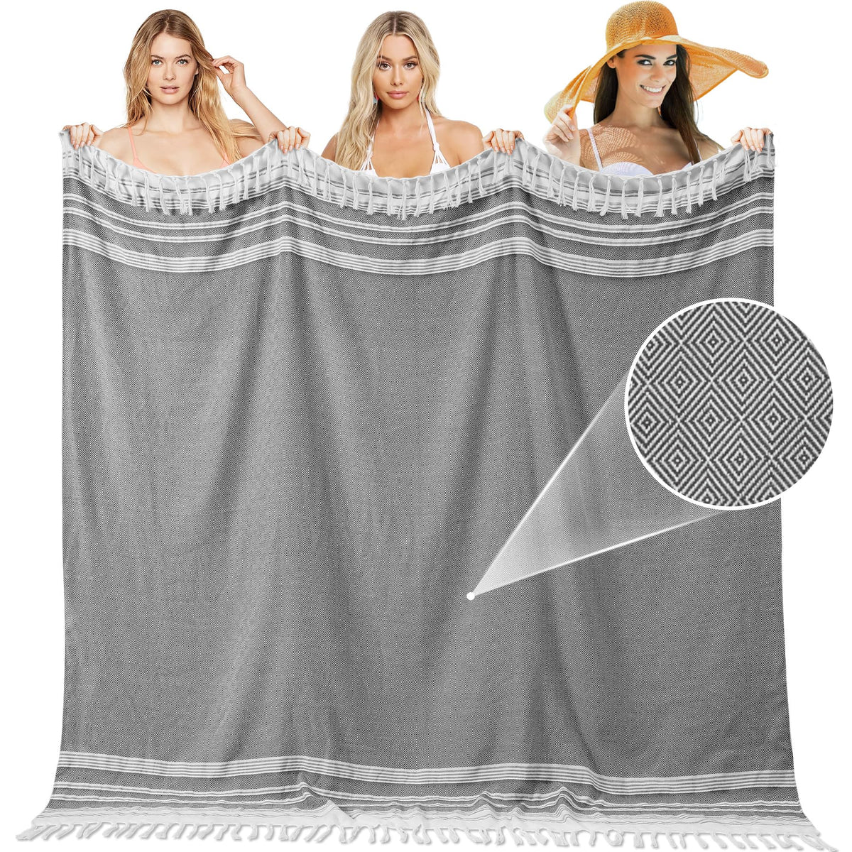 Large Throw Blanket Yoga Blanket Turkish Beach Towel Mens Birthday Gift Ideas Dad Father Day Husband Brother Uncle Boyfriend Mal