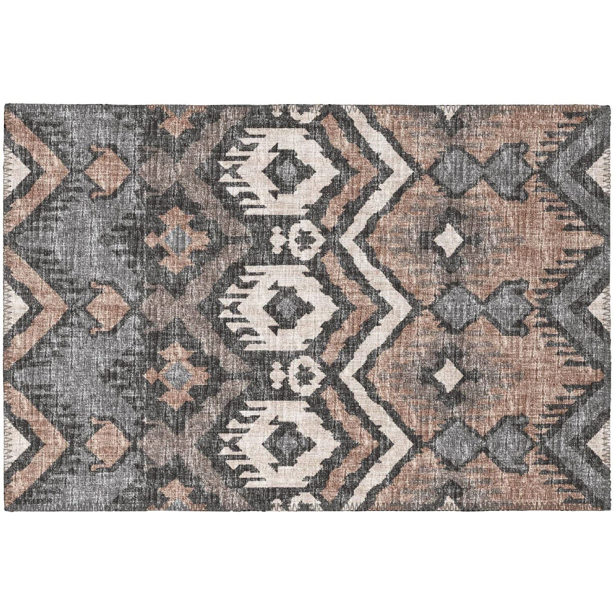 Sedona Sn2 Brown Bohemian Rug Rectangle 3' X 5'