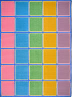Joy Carpets Blocks Abound Rug, Pastel, 7 '8 '' x 10 '9 ''