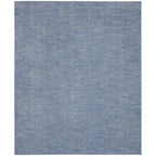 Nourison Essentials Indoor/Outdoor Blue/Grey 8' X 10' Area Rug, Easy -Cleaning, Non Shedding, Bed Room, Living Room, Dining Room, Backyard, Deck, Patio (8X10)