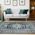 Superior Indoor Area Rug, Plush Carpet Cover, Traditional Oriental Medallion, Perfect for Hallway, Entryway, Living Room, Dining