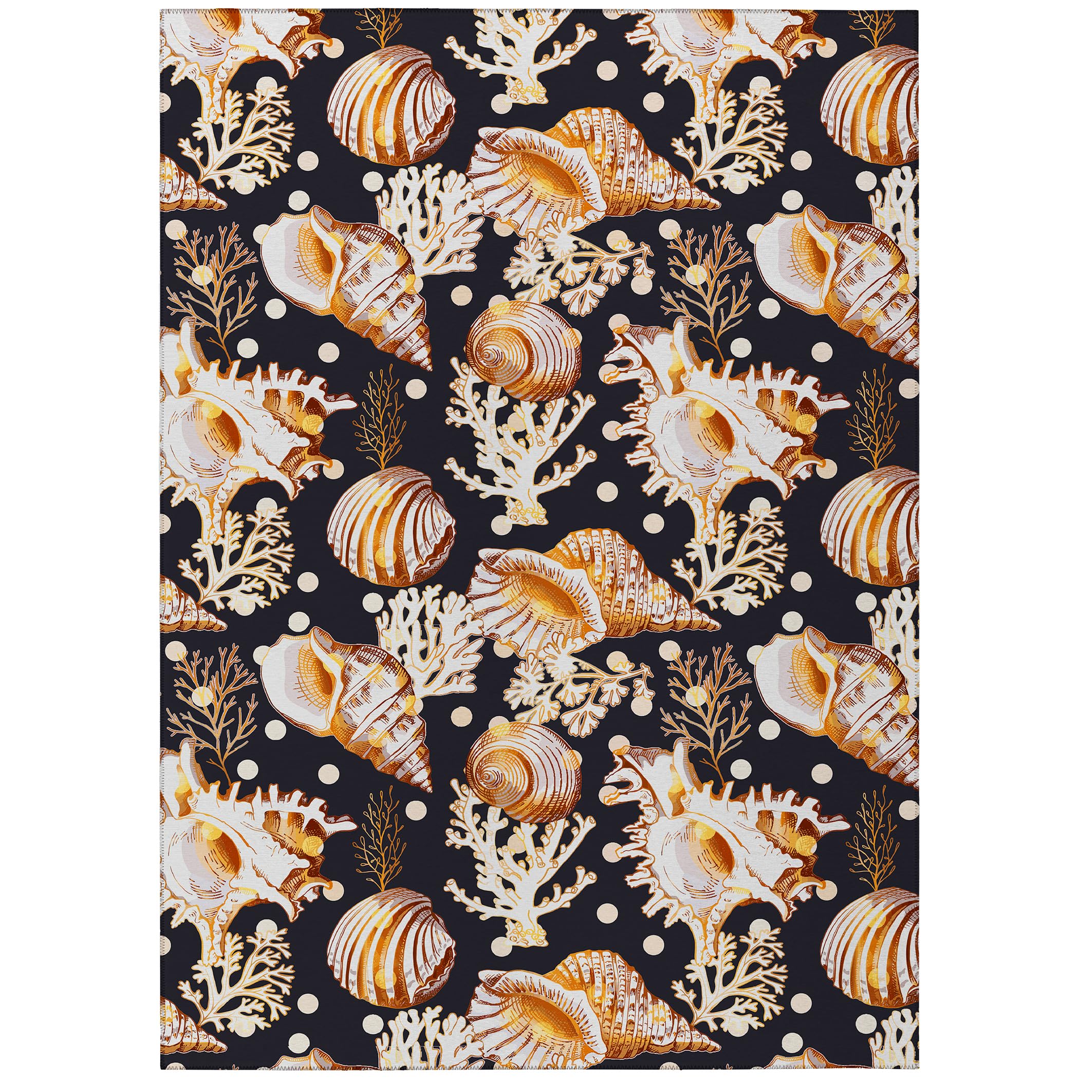 Addison Rugs Surfside Asr36 Midnight 9' X 12' Indoor Outdoor Rug, Easy Clean, Machine Washable, Non Shedding, Bedroom, Living Room, Dining Room, Kitchen, Patio Rug
