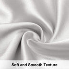 Ntbay 2 Pack Satin Queen Pillowcases For Hair And Skin, Luxurious And Silky Pillow Cases With Envelope Closure, 20X30 Inches, Silver Grey