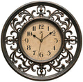 Infinity Instruments 12 inch Sofia Classic Traditional Indoor Round Non-Ticking Silent Battery Operated Easy to Read Wall Clock 