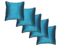 Durable Dupian Silk Plain Bluecolour Decorative Square Throw Pillow Cover Cushion Case Sofa Chair Seat Pillowcase 16 X 16 Inches