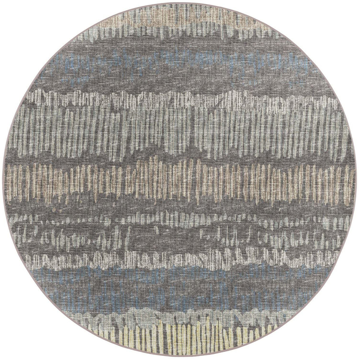 Winslow Wl4 Grey Transitional Rug Round 10' X 10'