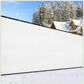 Colourtree Customized Size Fence Screen Privacy Screen White 6' X 88' - Commercial Grade 170 Gsm - Heavy Duty - 3 Years Warranty