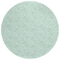 Addison Rugs Surfside Asr41 Green 8' X 8' Indoor Outdoor Round Rug, Easy Clean, Machine Washable, Non Shedding, Bedroom, Living Room, Dining Room, Kitchen, Patio Rug