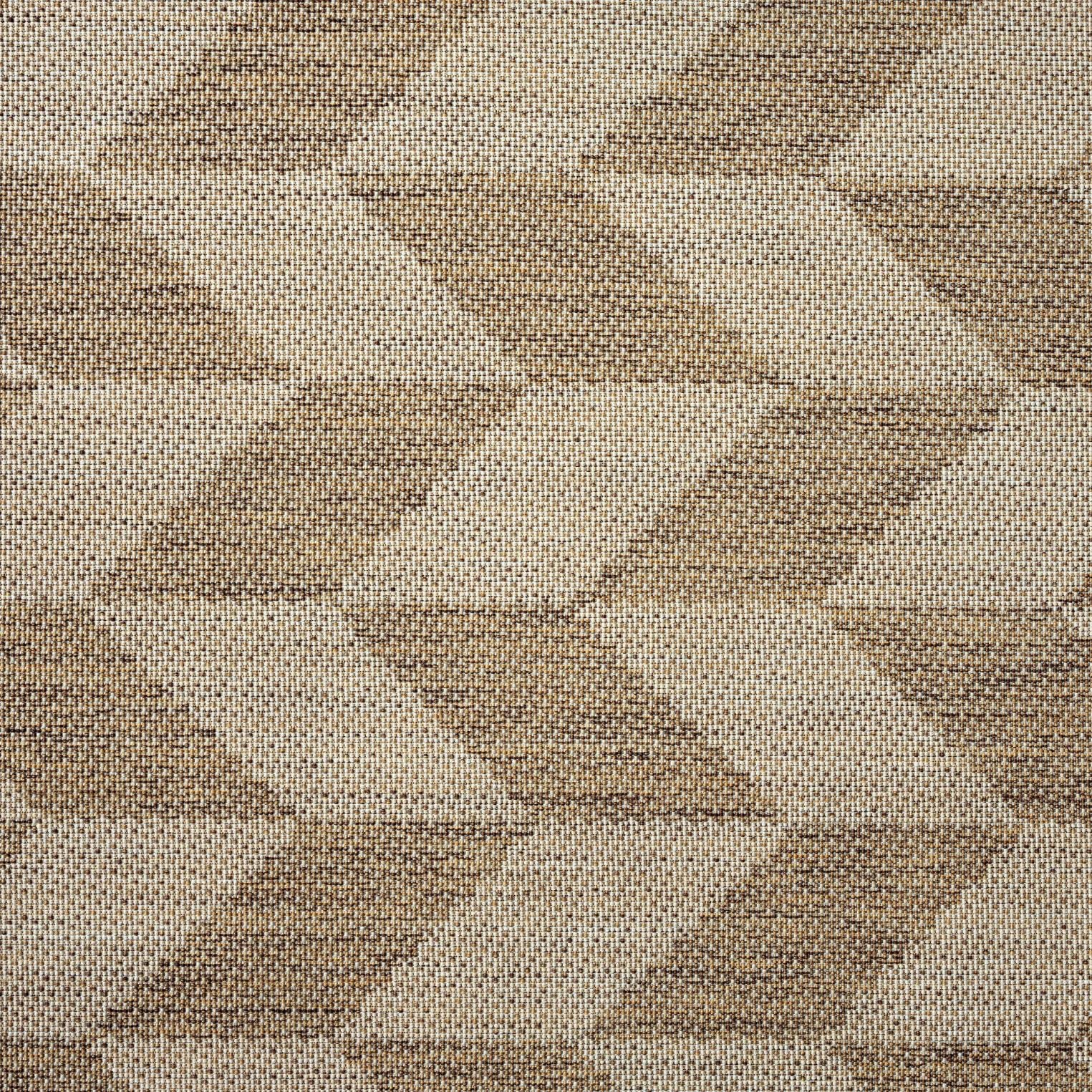 Nicole Miller New York Patio Country Calla Contemporary Herringbone Indoor/Outdoor Area Rug, Brown/Beige, 6'6'X9'2'