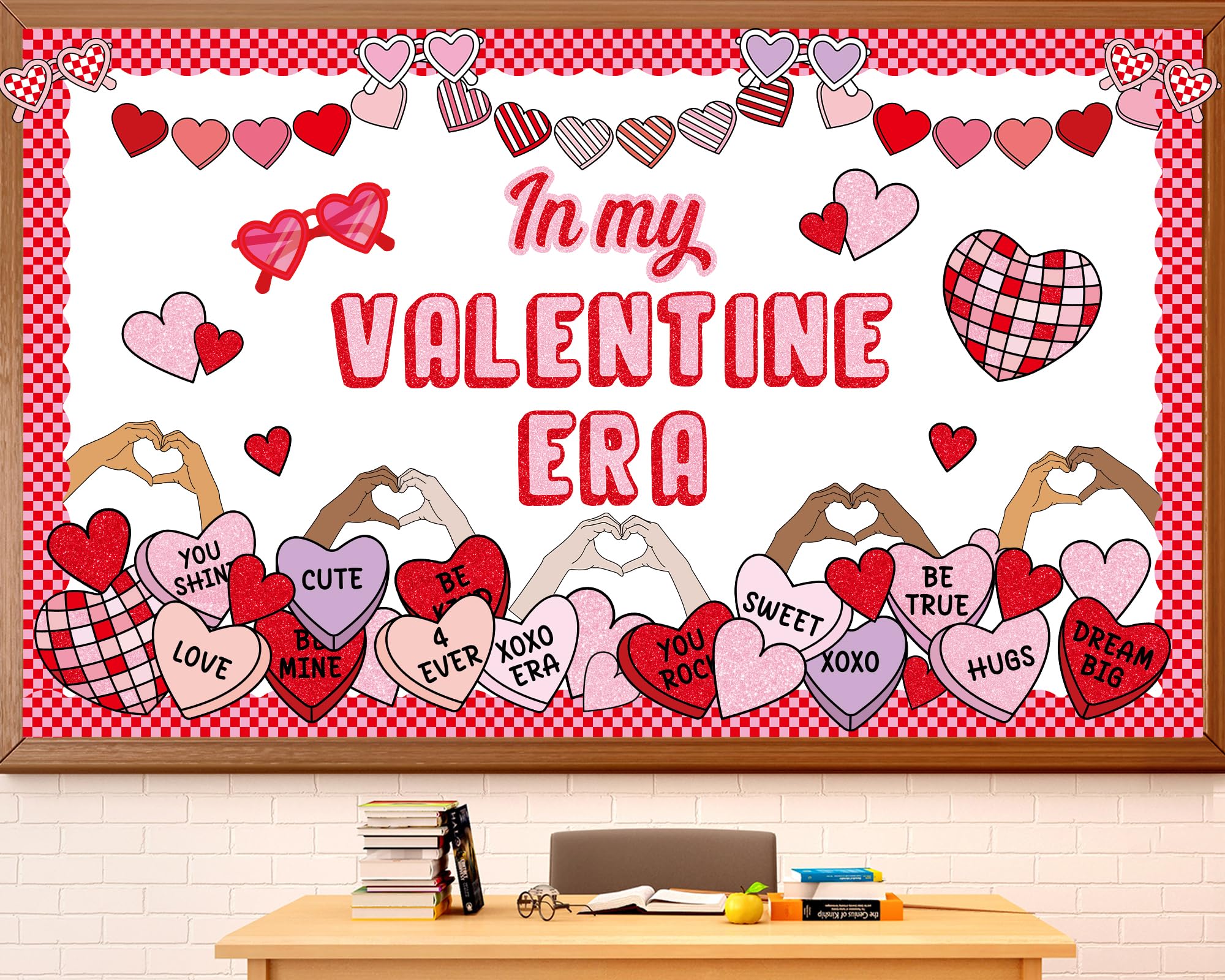 Valentine'S Day Bulletin Board Decoration In My Valentine Era Classroom Decorations Valentines Day Bulletin Board Set Love Heart