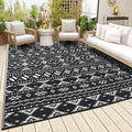 Reversible Mats - Outdoor Rugs 9x12 for Patios Clearance, Plastic Straw Rugs Waterproof, Portable, Large Floor Mat and Rugs fo